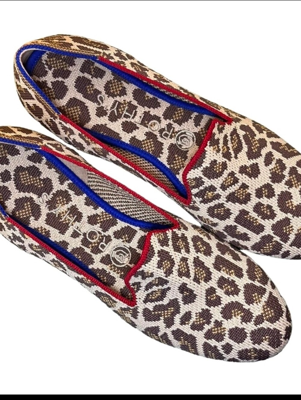 NWB Rothy’s Mocha Spot Leopard Print Loafer Flats US 9.5